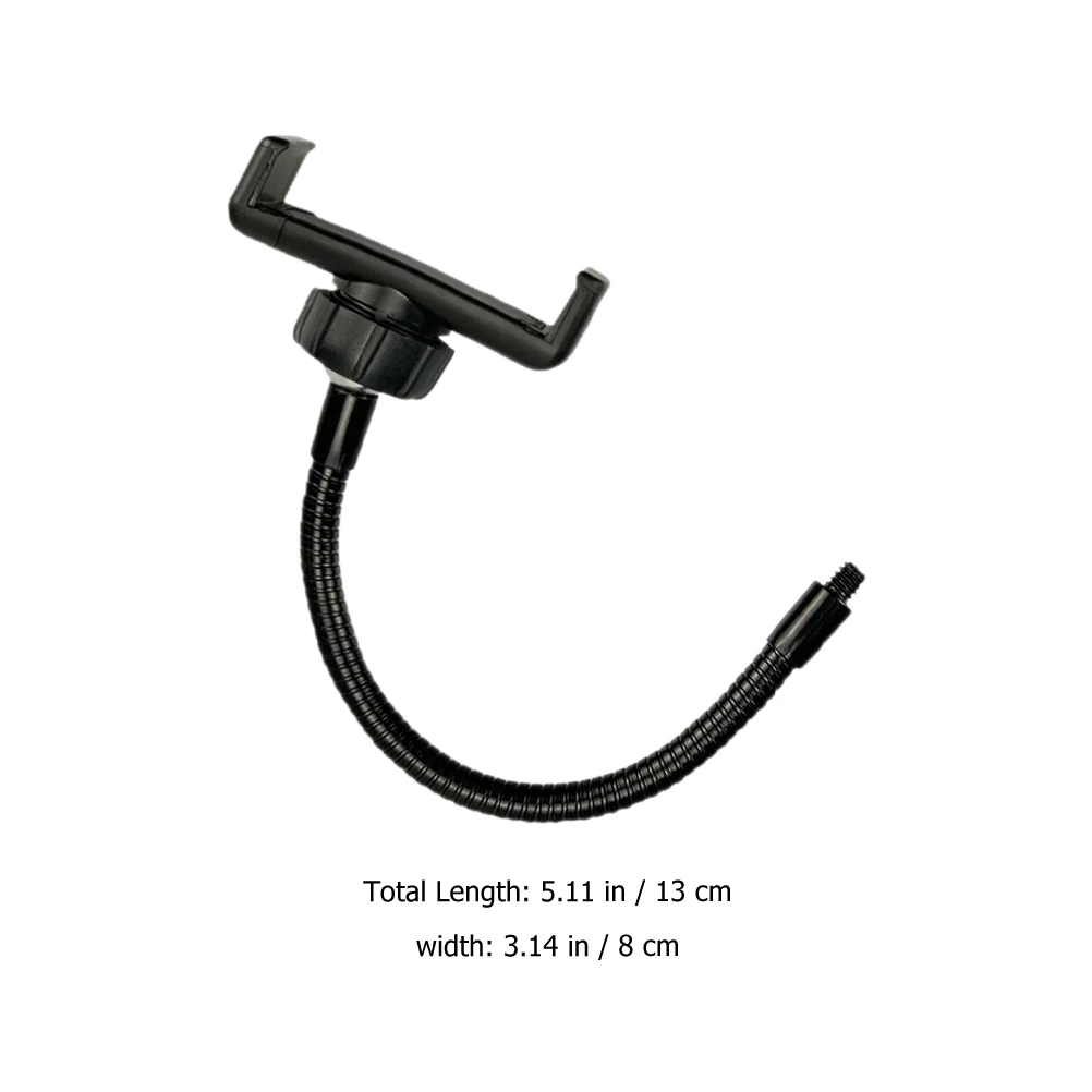 

4pcs Phone Clamp Flexible Hose Mic Stand Tray Attachment for Recording Ring Light HOLDER Soft Mount Clamp Accessories