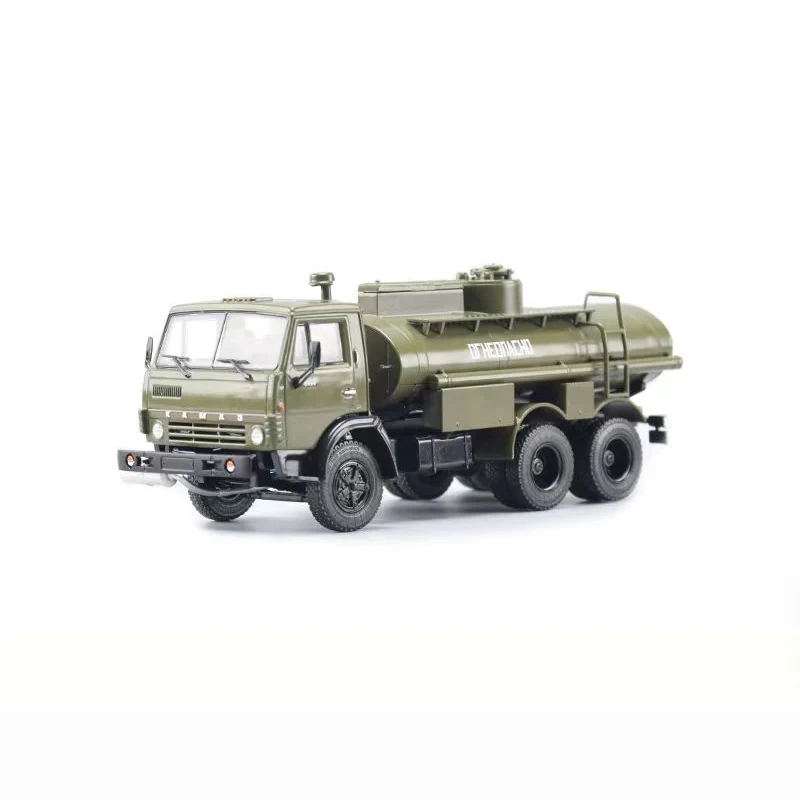 Die-cast 1:43 Scale Russian AC-9-5320 Kamaz Tank Gasoline Transporter Model Fan Collection Home Decoration Metal Ornaments