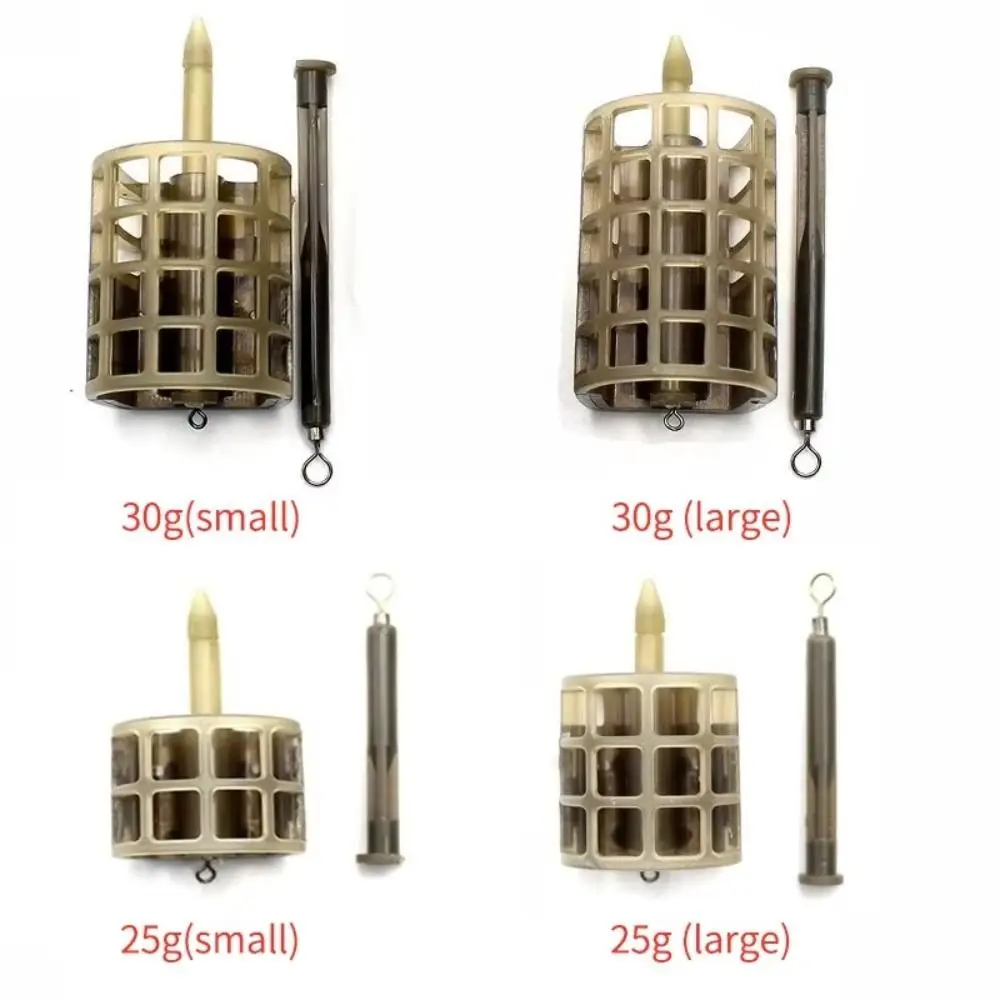 مناسبة للغاية خفيفة الوزن غرق المغذية قوي دائم صيد السمك سهلة التشغيل 25 جرام 30 جرام قفص الطعم قلي الصيد