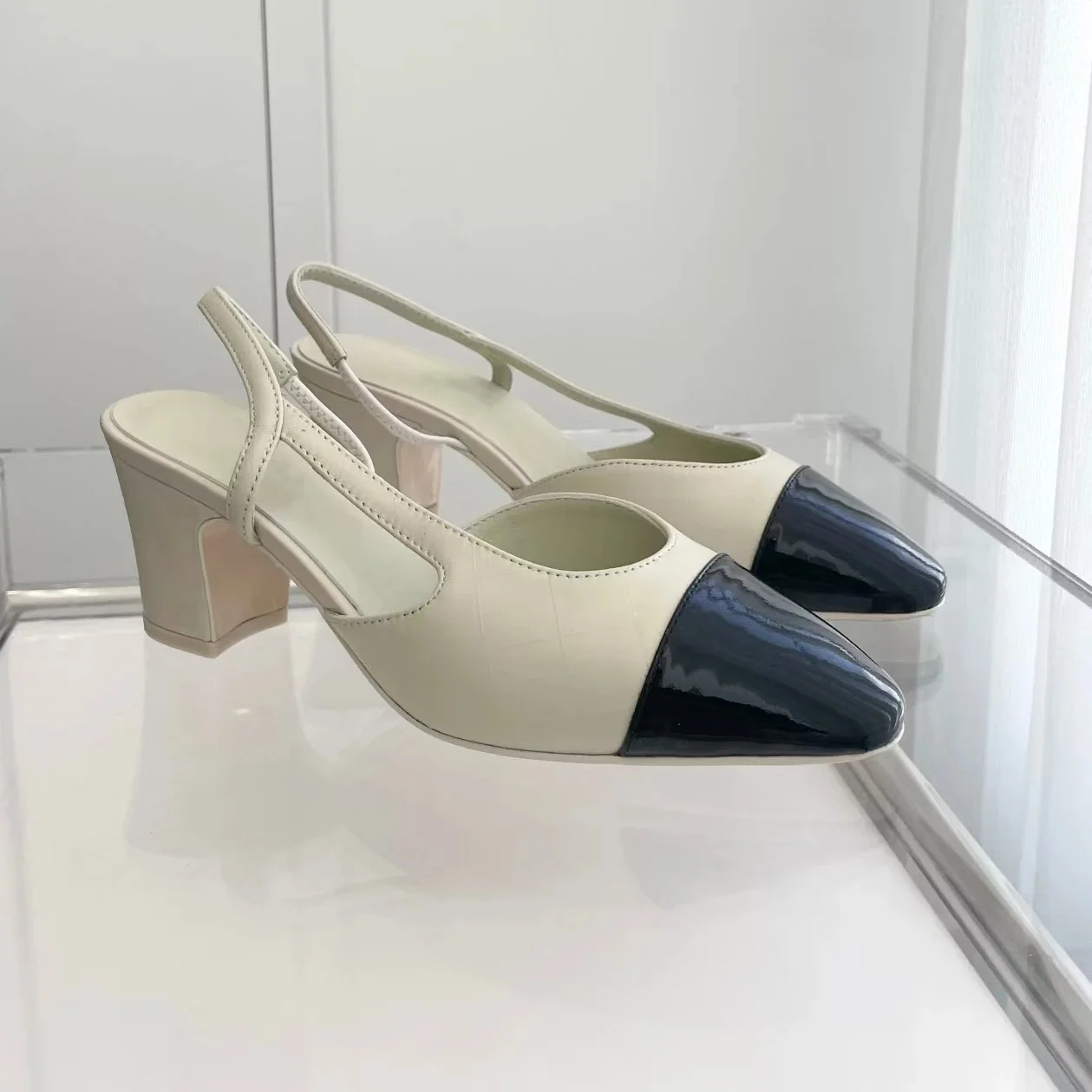 2026 Mixed Color Back Strap Pumps Sandals Shoes for Women Pointed Toe Heels Thin High Heels Wedding Shoes 2025 New Zapatillas Mu