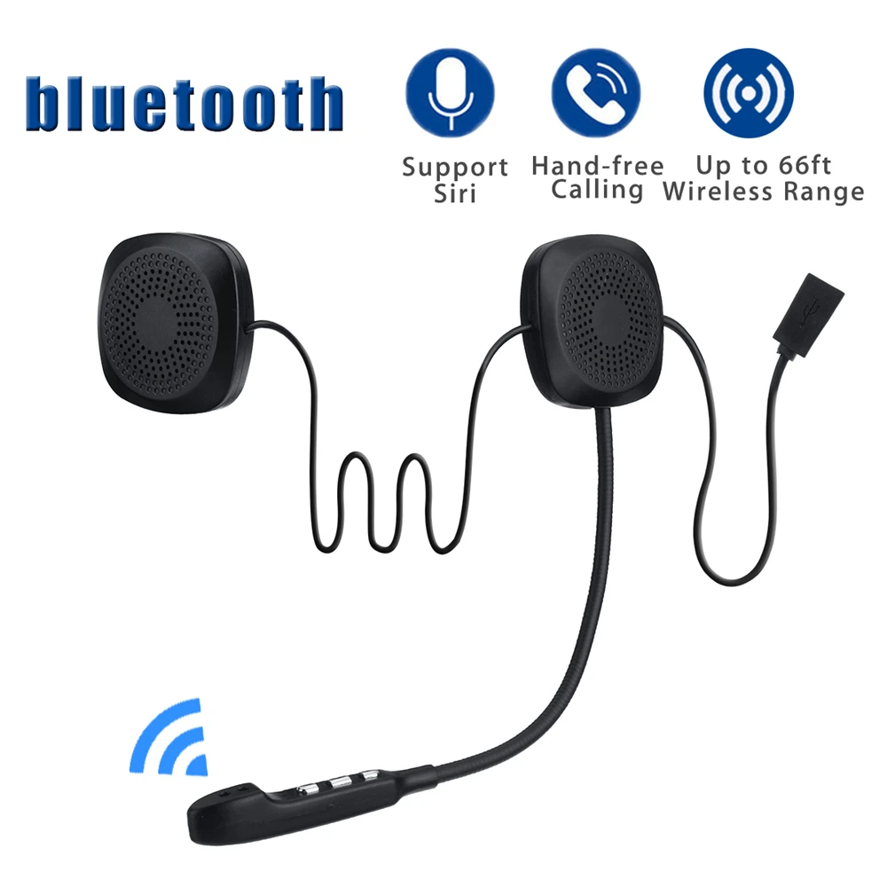 50M Waterproof Moto Bluetooth-compatible Wireless Anti-interference Helmet Headset Hands Free V4.2 Intercom for Motorcycle