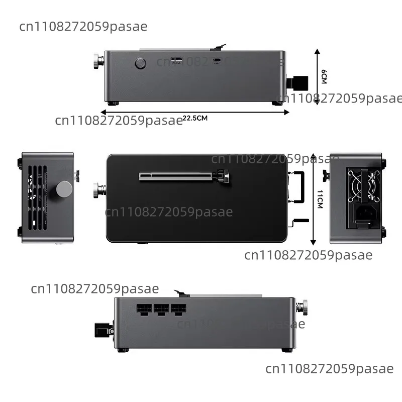 Graphics Card Hub with OCulink USB4 Port, Reverse Power Delivery 100W, Built-in 800W Power Supply