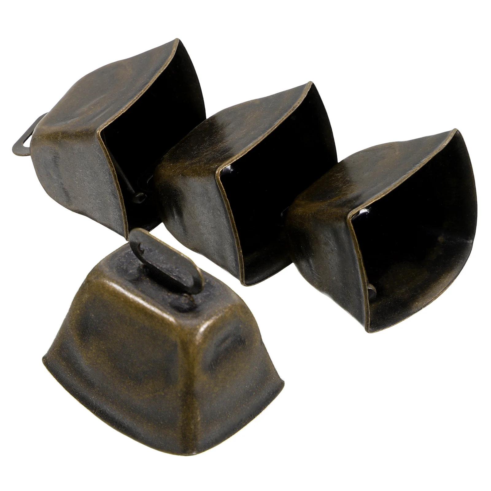 4 قطعة جرس البقر خمر أجراس الحديد المعدنية الصغيرة معلقة قلادة مزرعة الحيوان بصوت عال رنين الديكور الماشية رعي الجرس #4