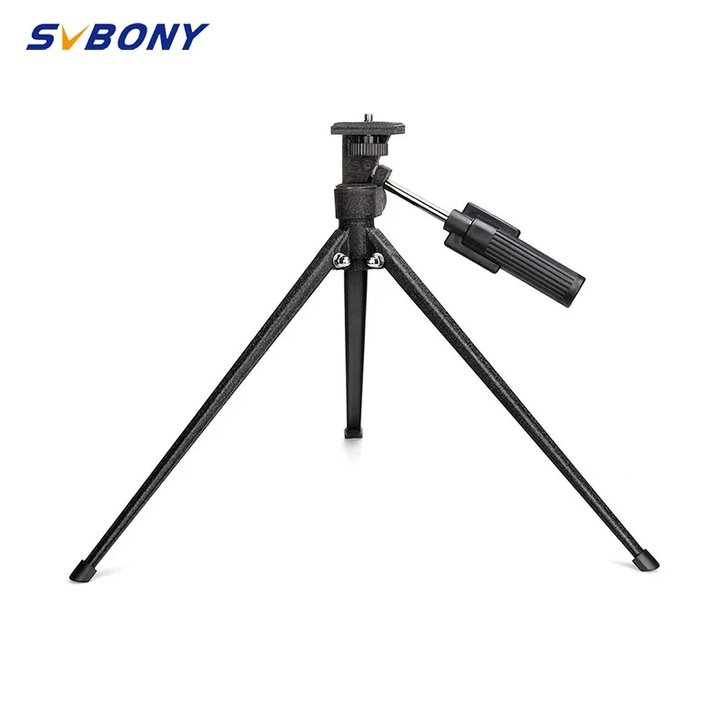 Svbony Sv153 Tripé de Mesa Portátil Mini Leve de Alumínio Ajustável para Viagem com Câmera Monocular Sv13 Sv28