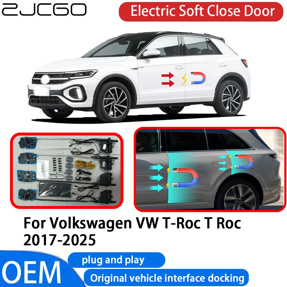 

for Volkswagen VW T-Roc T Roc 2017-2025 Car Automatic Electric Soft Close Door Closer System OEM Plug and Play Comfort Closing