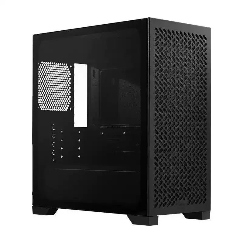 Elite 302 White High Airflow MATX Case, Magnetic Mesh Front & Triple ARGB Fans, Type-C, 365mm GPU Support