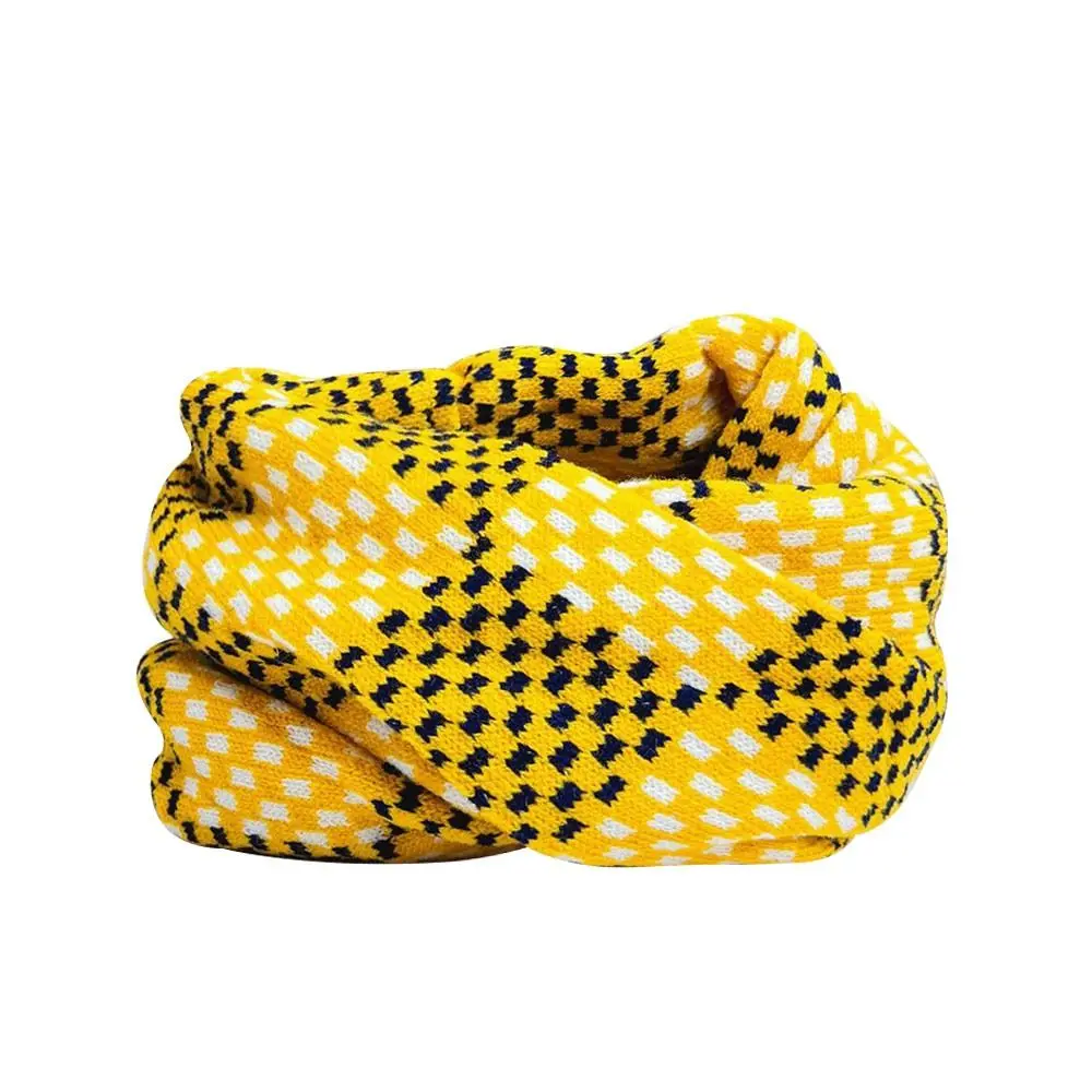 وشاح شتوي دافئ بسيط سميك مقاوم للرياح لتدفئة الرقبة منديل ناعم لطيف للأولاد والبنات