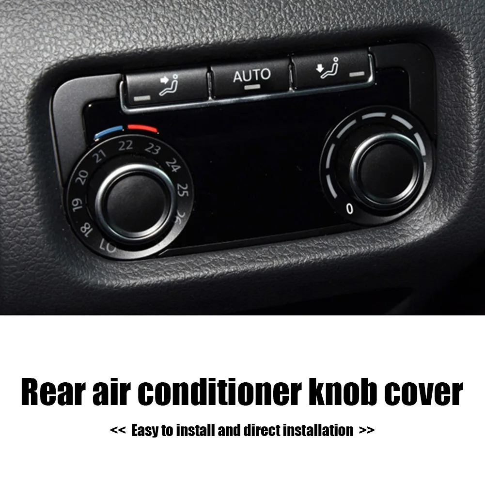 A/C Knob Button 7N0907049C Rear A/C Panel Decor Cover Rear Air Conditioning Control Knob Cover Trim for VW Sharan Accessories