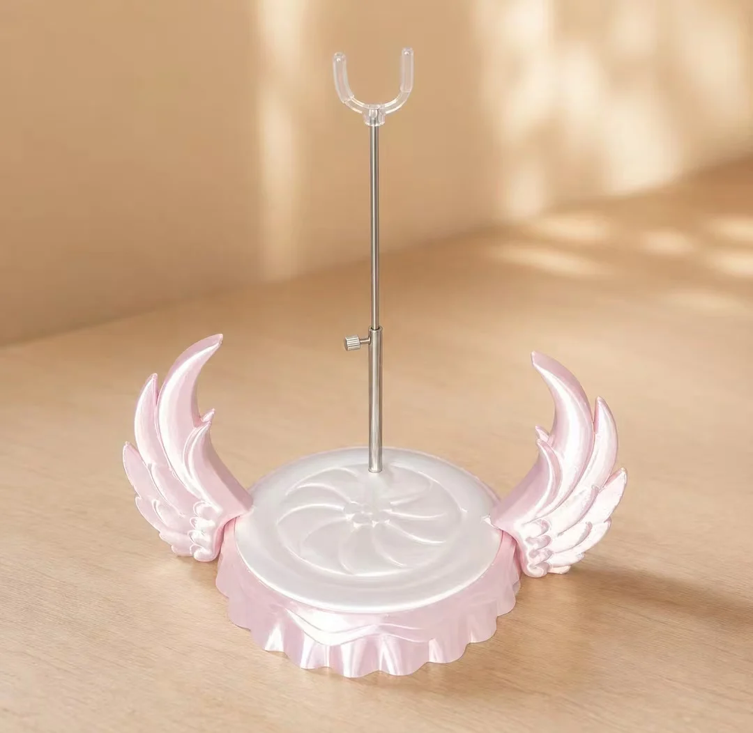 Adjustable Height 1/12 BJD Doll Display Rack Wings Clouds-Shaped Stand Retractable Crotch Support Frame Model Holder Accessories