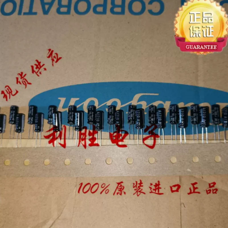 10PCS-100PCS 100UF 10V Japanese Ruby RUBYCON Capacitor 10V100UF 5 * 11 ZLG High Frequency Low Resistance