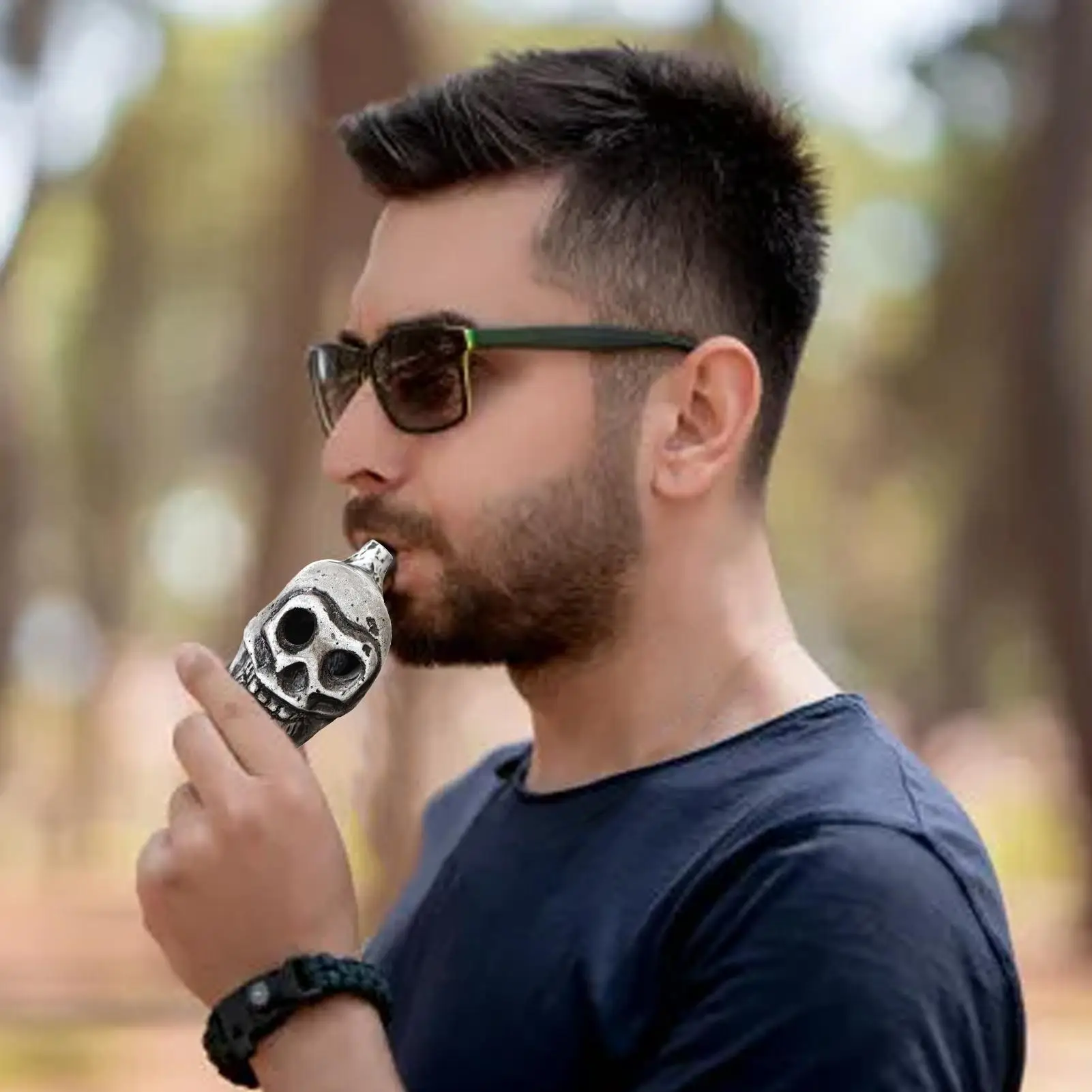 حار ازتيك الموت صافرة الجمجمة مخيف الموت البشري الصراخ بصوت عال صافرة أصيلة الإنسان المزحة معركة صافرة التخييم أداة الطوارئ #6