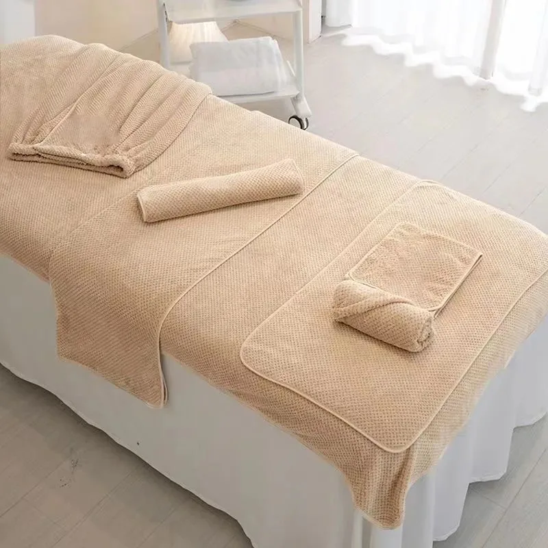 Nano-velvet SPA Dedicated Towel Bed Towel Thickened Beauty Salon Customized Logo Set Bath Hair Towels Strong Absorbent Towel