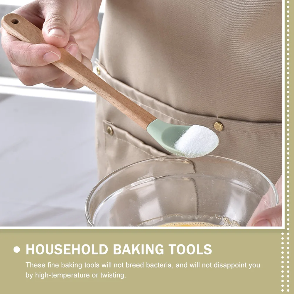 

1Set Silicone Baking Utensils Nontoxic Lightweight Mixing Scraping Desserts Cakes Household Kitchen Supplies
