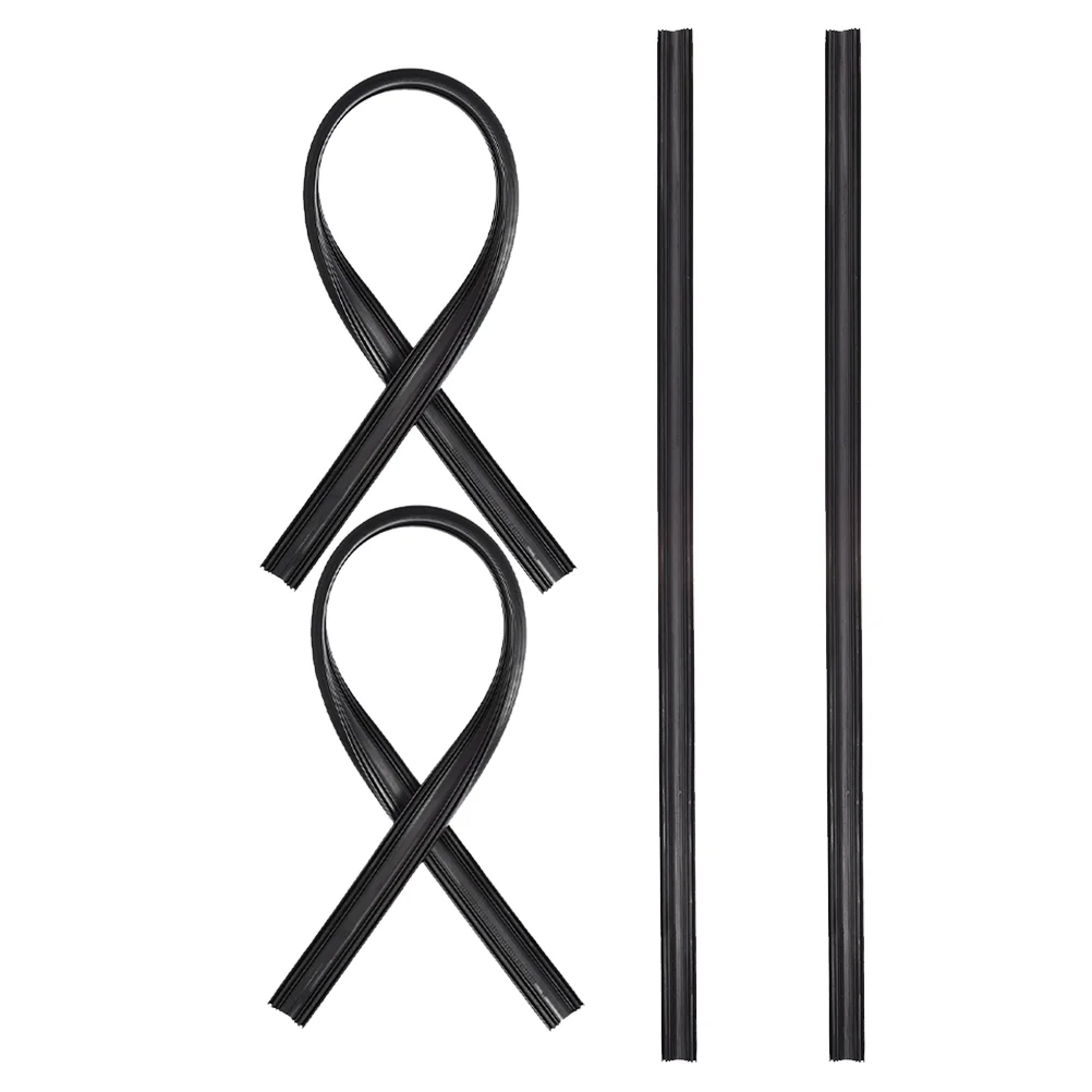 

4 Pcs Windscreen Wiper Strip Replacement Windshield Blade Refills Rubber Strips Car Wiper Rubber Strip Weather Resistant