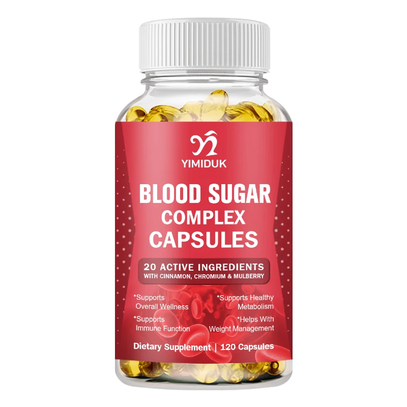 

Blood Sugar Complex Capsule Supplement Powerful Antioxidant Protection and Support Immune Functions