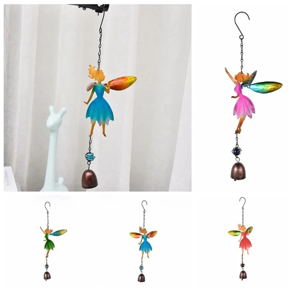 

Elf Wind Chime Retro Fairy Angel Wind Chimes Handmade Realistic Fairy Wind Bell Romantic Iron Metal Windchimes Home Decoration