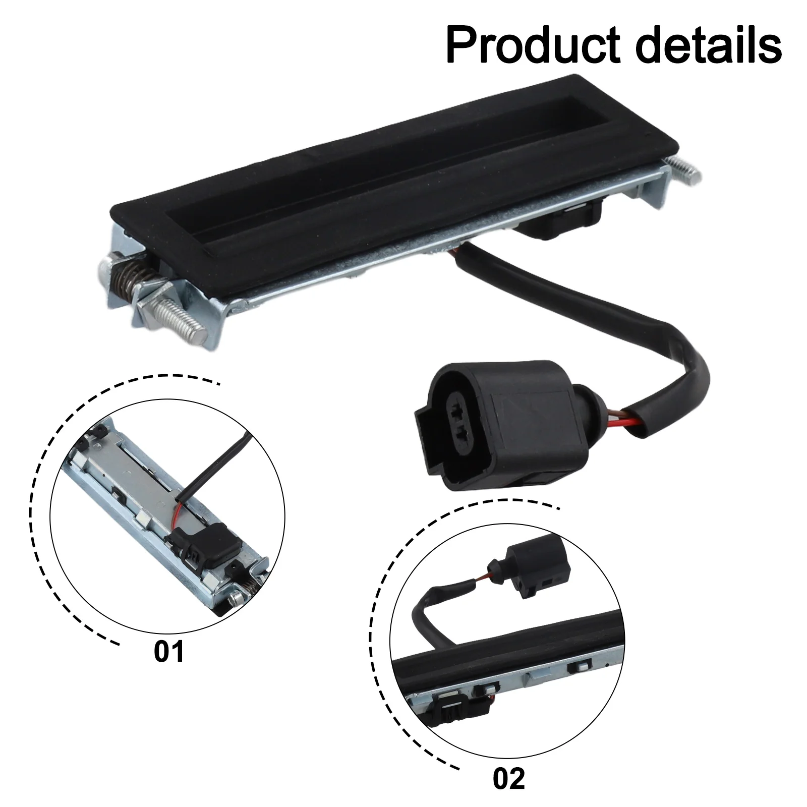Tailgate Handle Switch for For Suran For Polo 2001 2014 Rear Vehicle Accessory with Part Numbers 3B9827566D 3B9827566A