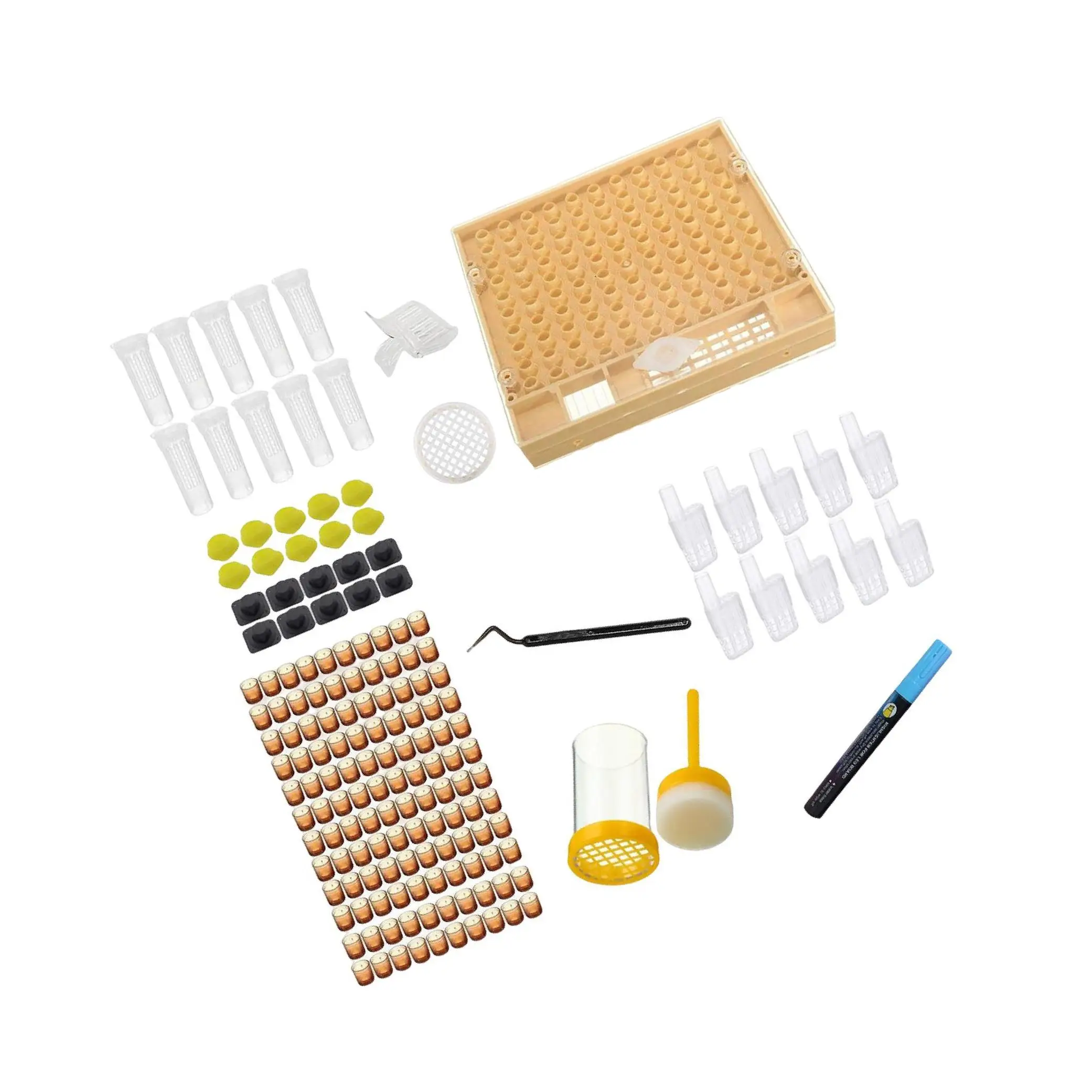 Queen Bee Rearing System Kit for Laying Eggs to Raise Queens Beekeeper Tool