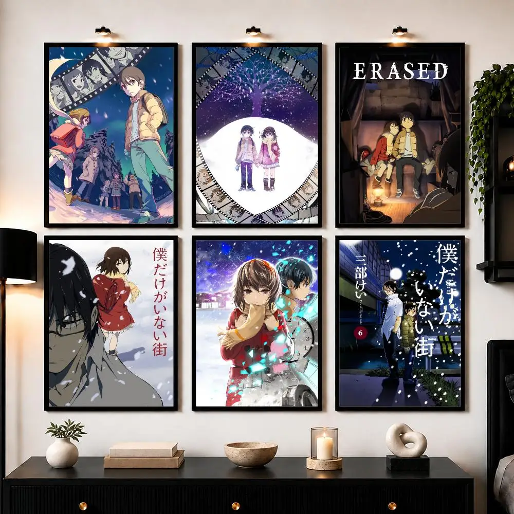 Anime E-Erased Comic Poster Wall Art Sticker For Living Room Bedroom Bar Home Decor Mural Painting Decoration