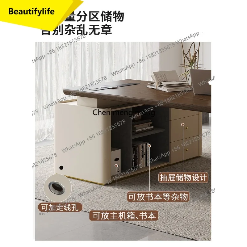 

A57 Угловой офисный стол из цельного дерева L-образный компьютерный стол, современный ретро элитный рабочий стол для учебы