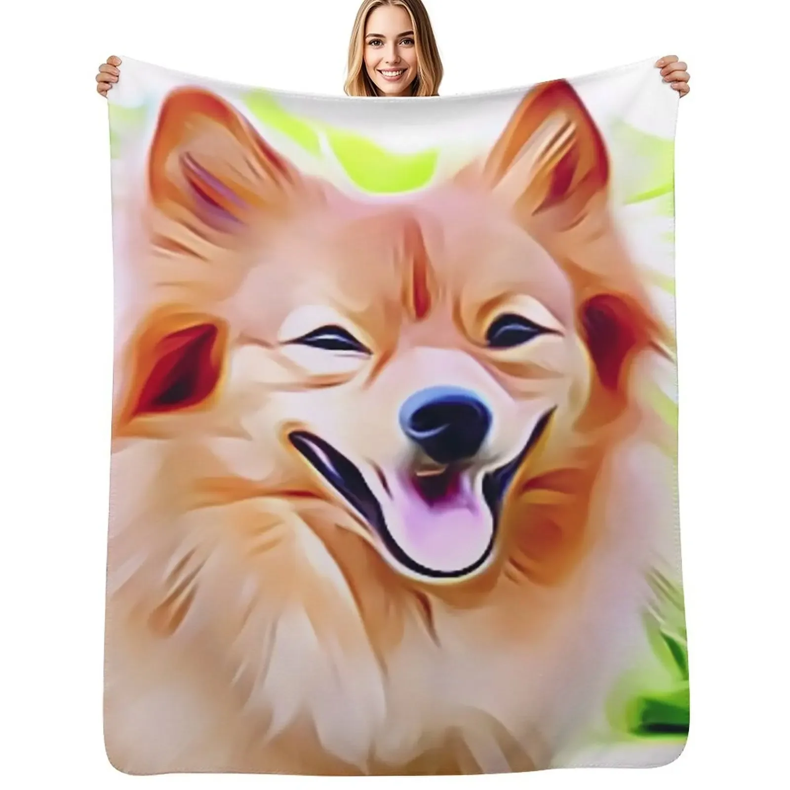 

German Spitz Throw Blanket Beautifuls Decoratives Designers Blanket