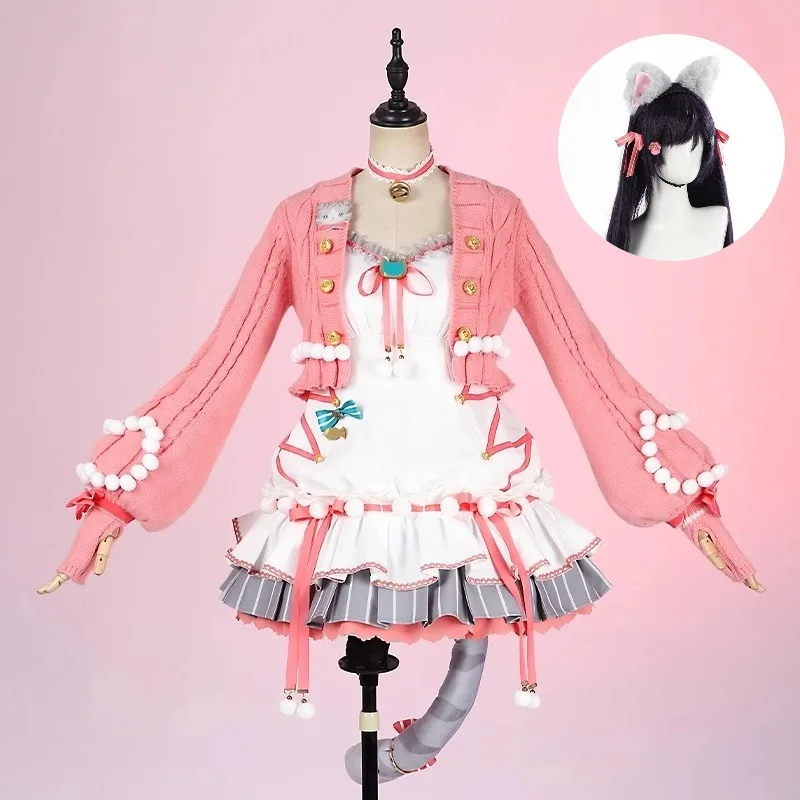 

Nozomi Tojo Cosplay Costume Idol Project Cats Dress Coat Tail Accessories Kawaii Suit for Women Halloween Party Roleplay Outfits