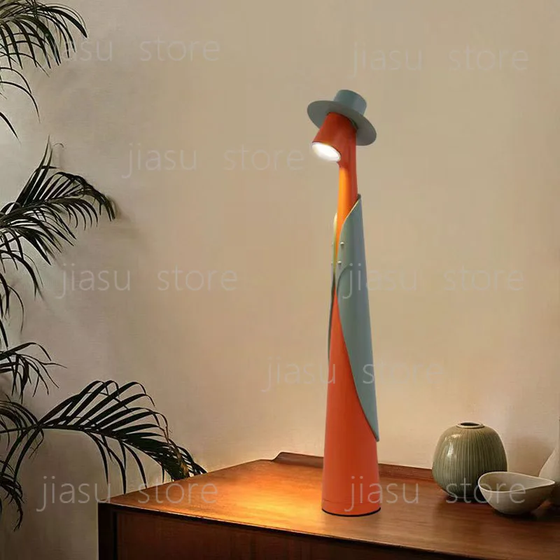 Multi-purpose Rechargeable Tall Ambient Lamp Spanish Stylish Portable Night Light for Bedroom Dining Living Decor