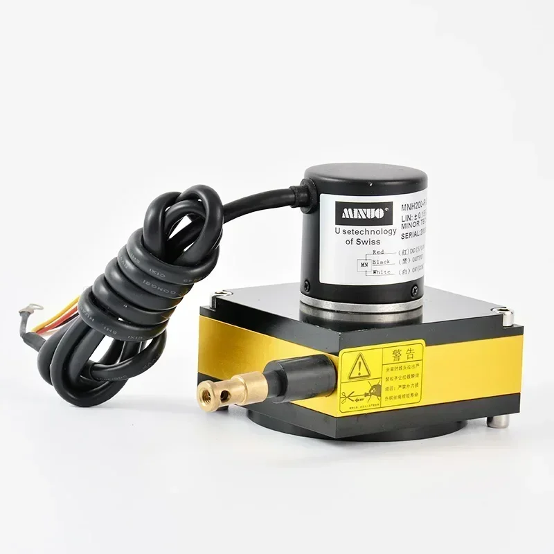 MNH200-A2-4000mm 4-20ma tipo potenciômetro misto enrolado sem fio sensor de corda de tração 10k transdutor de posição de fio de tração