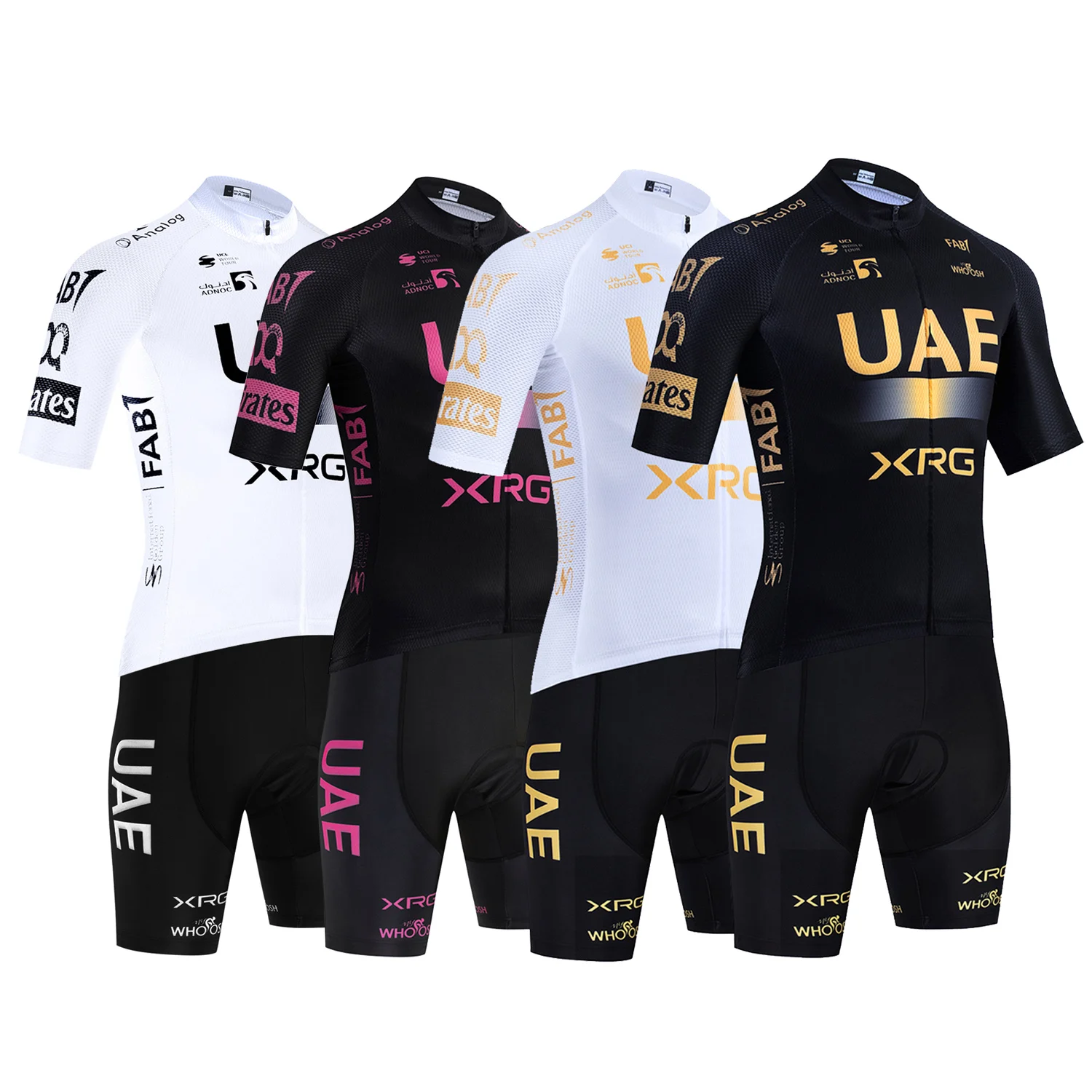 Team Golden 2027 New Cycling Jersey UAE Bike Jersey Shorts Men Women Quick dry Ropa Ciclismo Maillot Bicycle TShirt Clothing