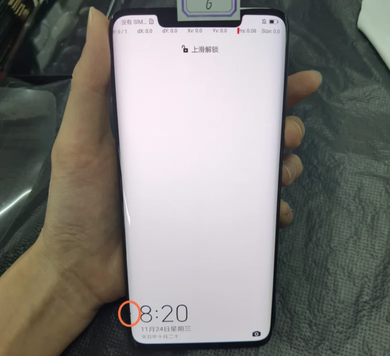 100% Original Super AMOLED For Huawei Mate 20 Pro LCD Display Without Frame No Fingerprint With One Line Or Dot For Mate 20 Pro