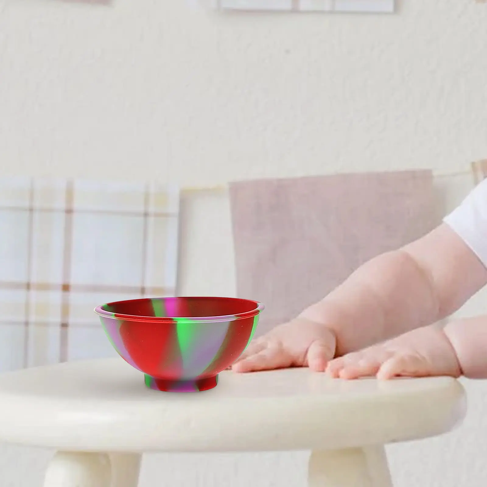 

Набор из 8 силиконовых детских тарелок для кормления, нескользящие контейнеры для еды, кухонные принадлежности для малышей, детская посуда