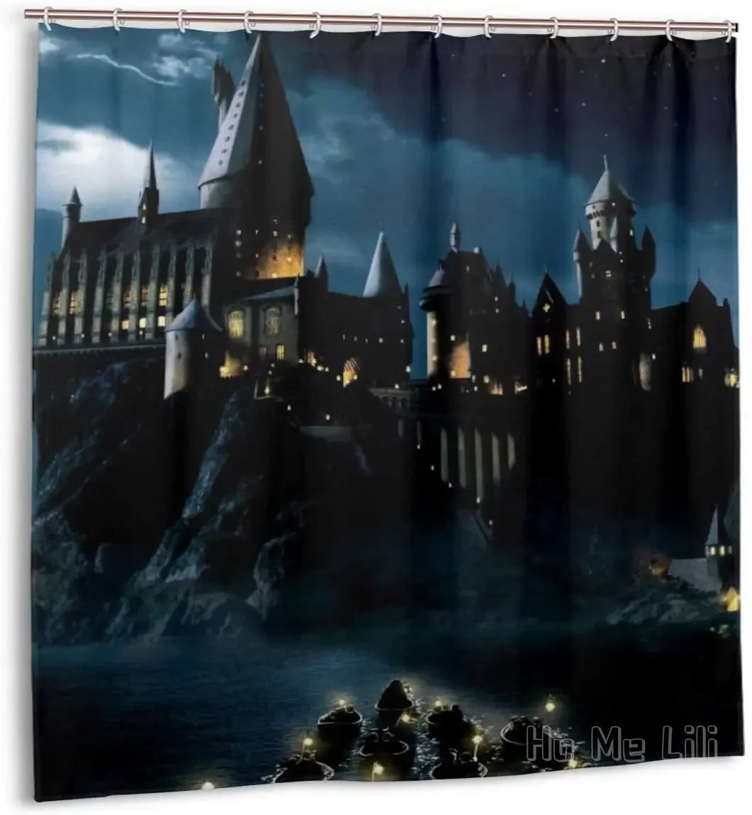 Night In The Castle Shower Curtain Bathroom Decoration