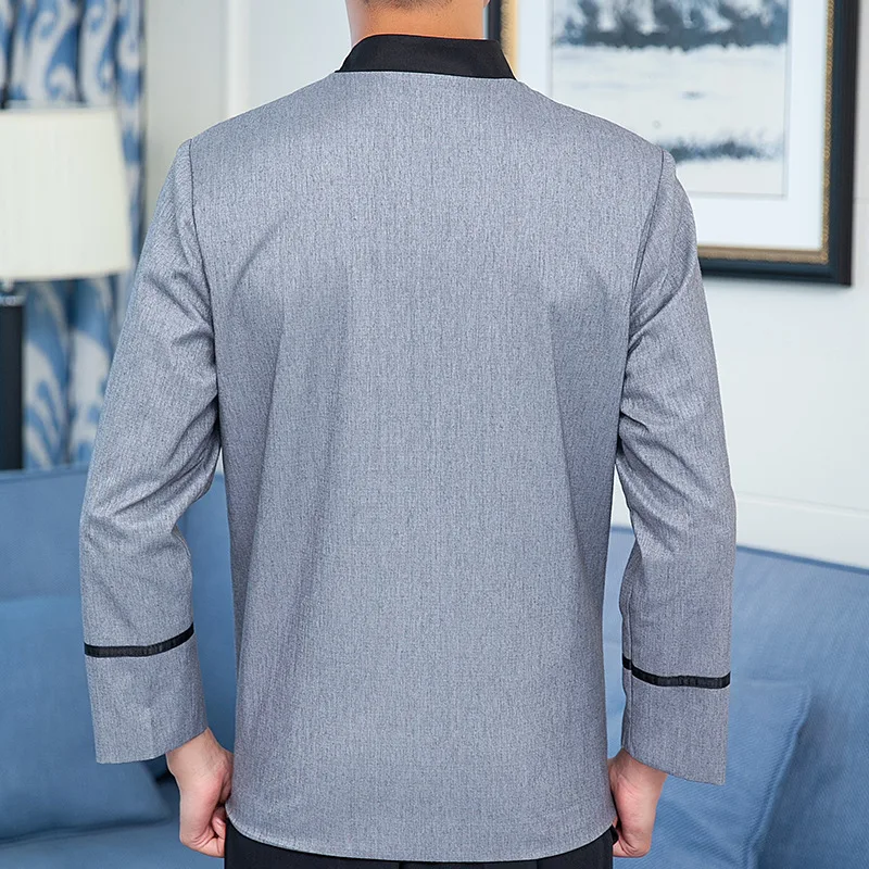 زي عمل التنظيف للنساء، منظف غرفة الفندق، العمة، بيت الضيافة، نادل قابل للتنفس، أكمام طويلة للخريف والشتاء