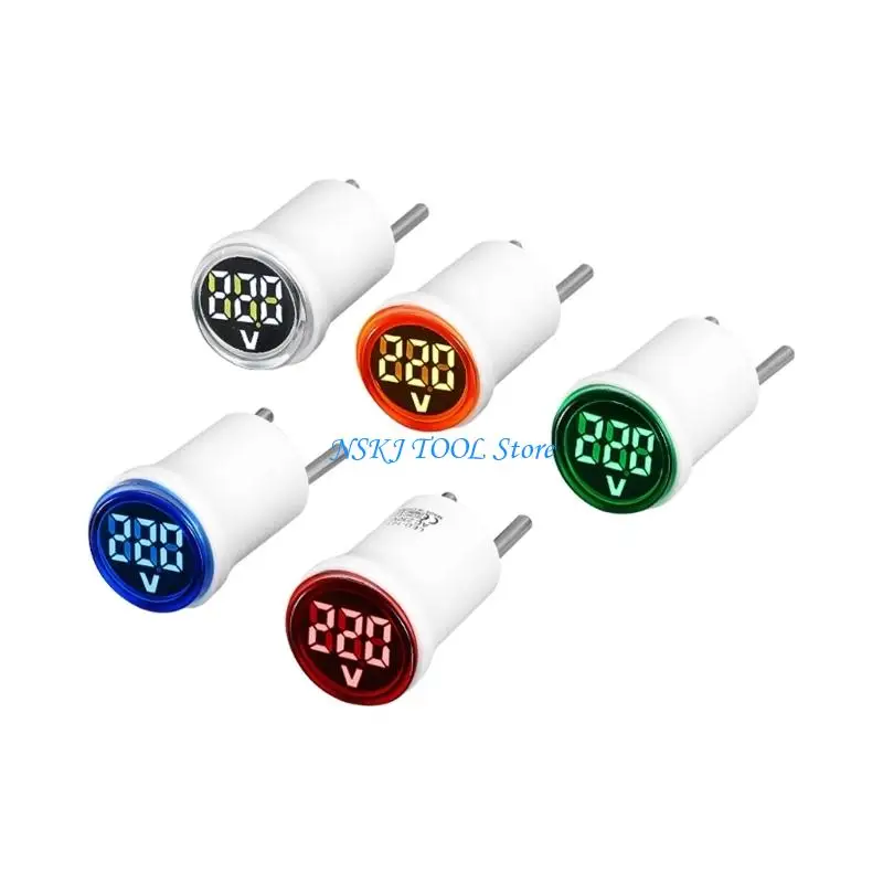 L8RC Round Digital voltages Tester Meter AC230V voltages Monitoring Digital Displa