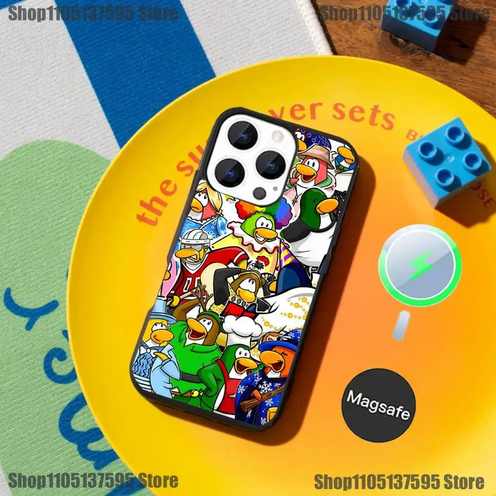 Чехол для телефона Game C-Clubs P-Penguin-ns для iPhone 17,16,15,14,13,12,11, Pro, Max, Plus, Mini, SE4, E с магнитной беспроводной зарядкой Magsafe