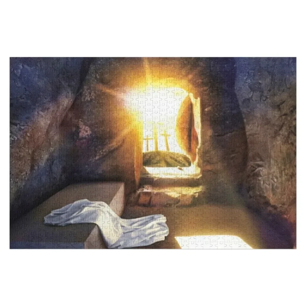 

Lord Jesus Has Risen from the Grave Jigsaw Puzzle Wooden Adults Custom Wood Custom Gift Photo Puzzle