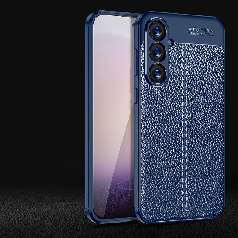 For Cover Samsung Galaxy S24 Case Samsung S24 S 24 Plus Ultra Capas New Shockproof TPU Phone Bumper Leather Fundas Samsung S24