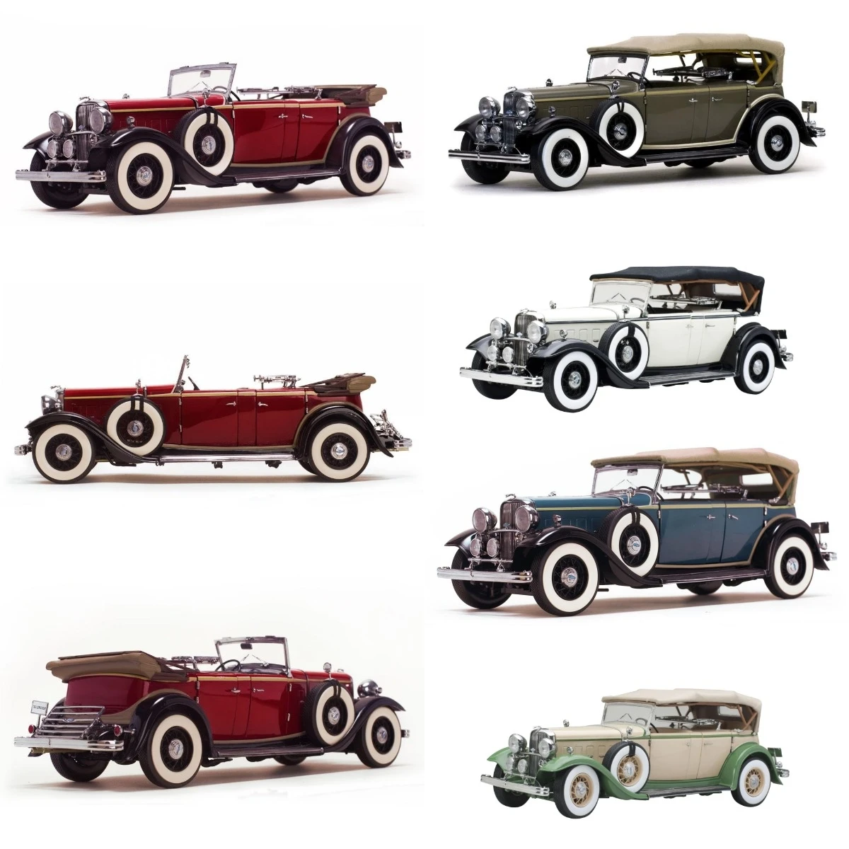 SunStar 1:18 For KB Top Down 1932 Classic Cars Alloy Full Open Limited Edition Metal Model Ornament Toy Gift