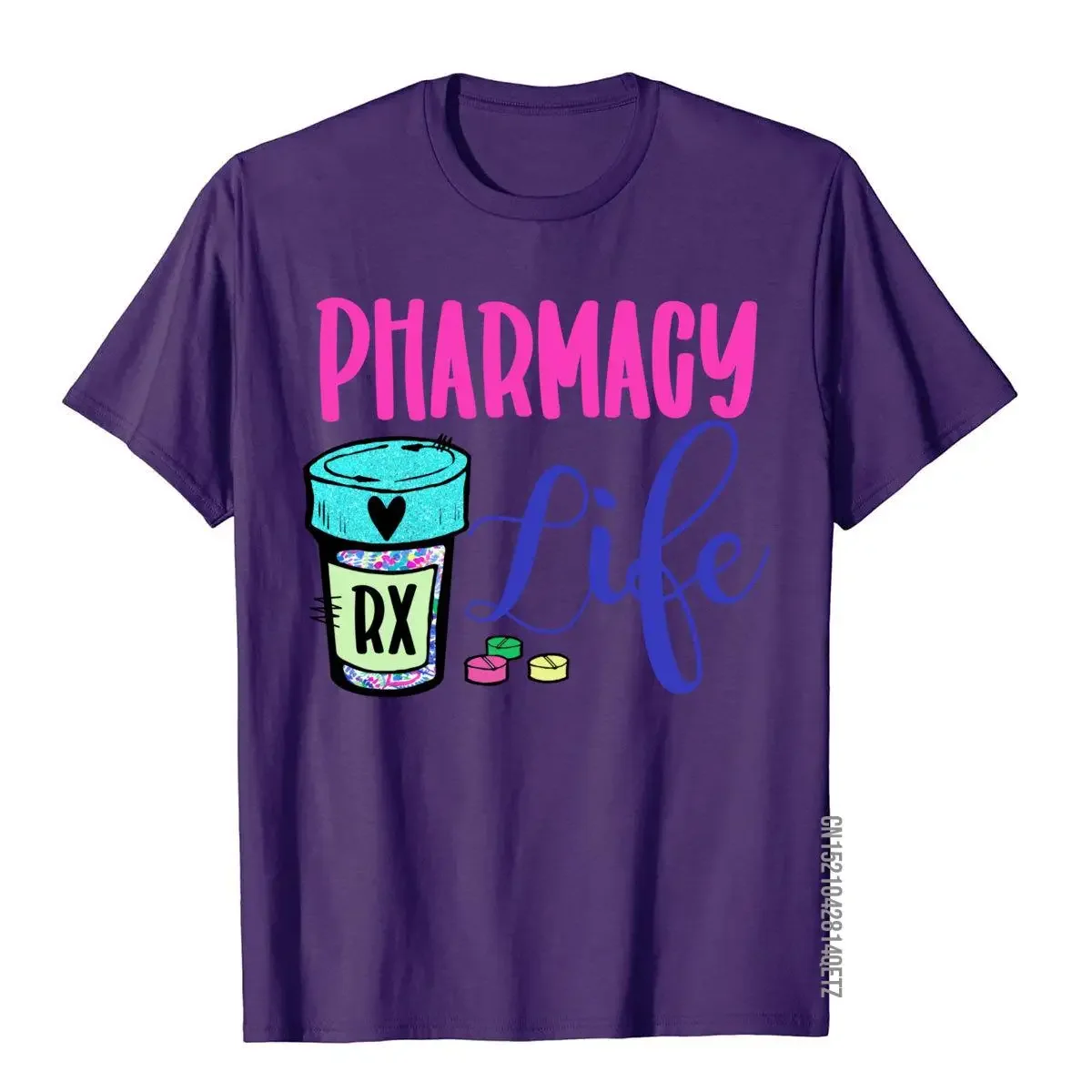 Cute Pharmacy Life Medication Pill Pharmacist Pharmacy Tech Coupons Men Tops T Shirt Printed T Shirt Cotton Unique