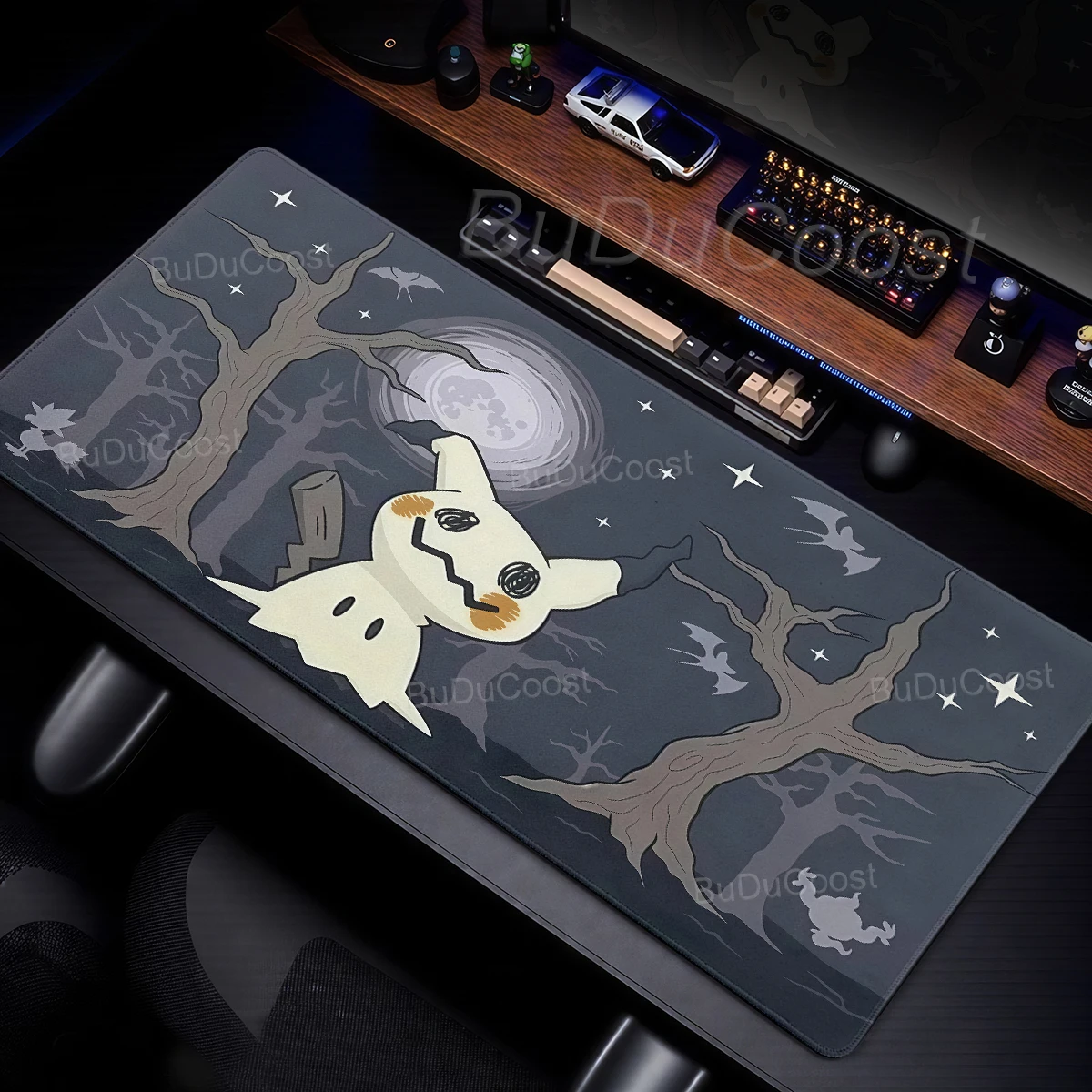 Mouse Pad Large Keyboard NonSlip Rubber Computer Carpet Desk Mat P-Pokemons Mimikyu Mousepad PC Gamer Accessories Office Carpet