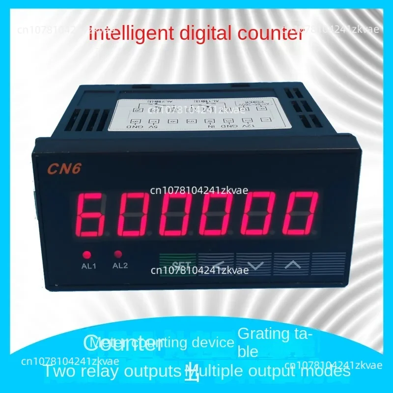 6-bit Electronic Counter Digital Display Reversible Industrial Intelligent Counter Meter Grating Meter