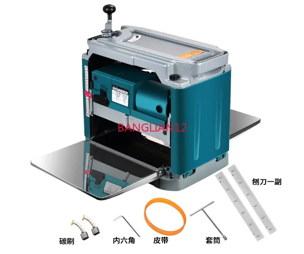 

220V 1850W Multifunctional Automatic Desktop Planer with Blades, Parts & Accessories for Woodworking