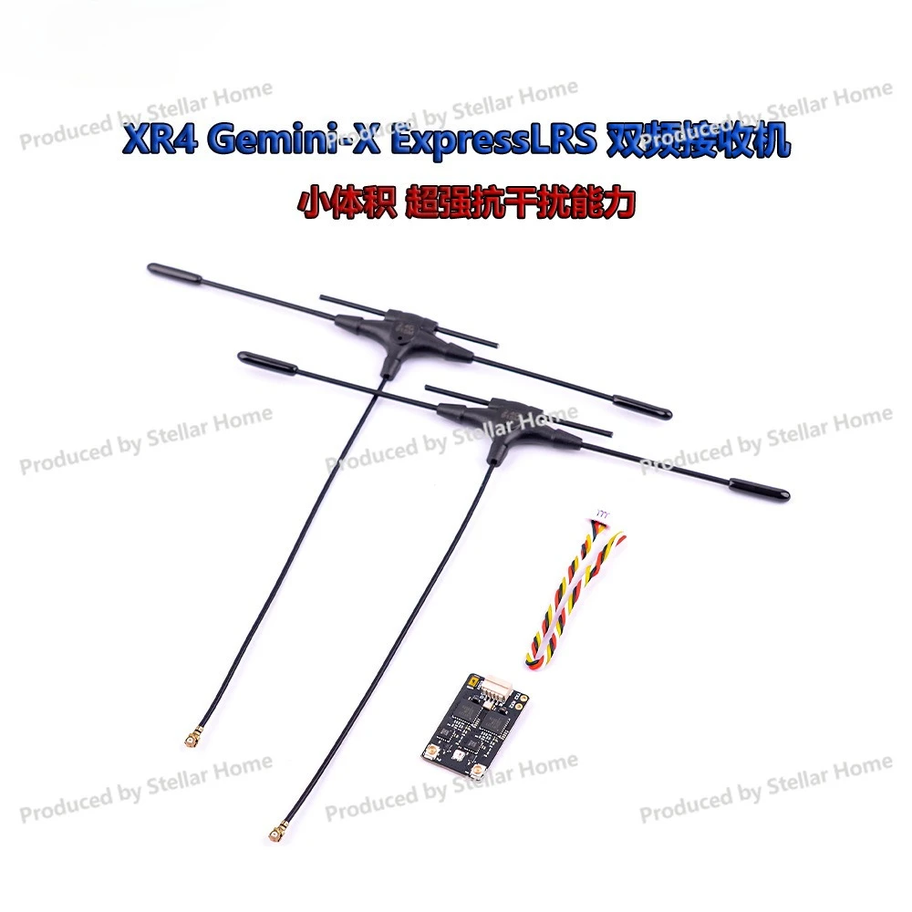 XR4 Gemini-X ExpressLRS 2.4GHz/Sub-G 900MHz Dual Frequency Receiver