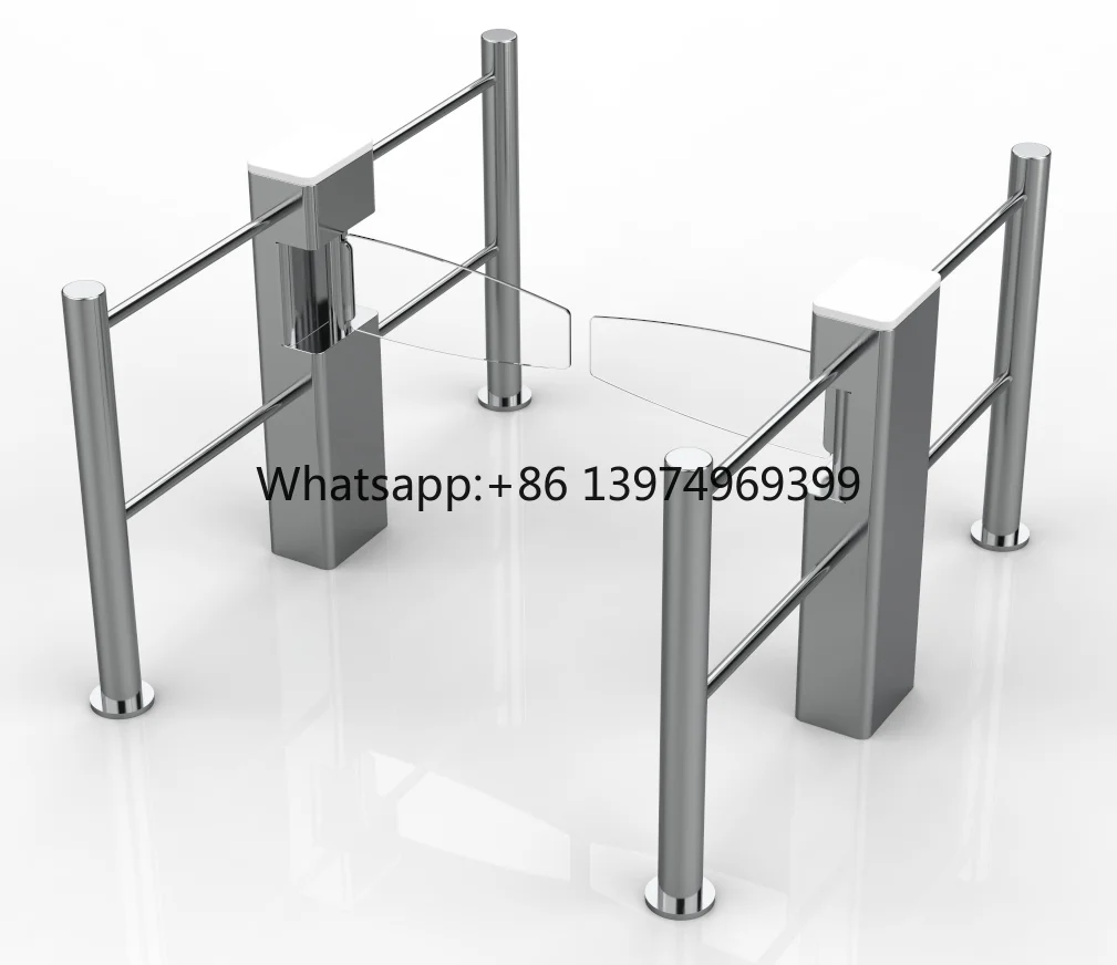 0.5S Open/close Time Stainless Steel Servo Motor Acrylic Arm Column Swing Turnstile Gate     Product Specification  Dimension	14