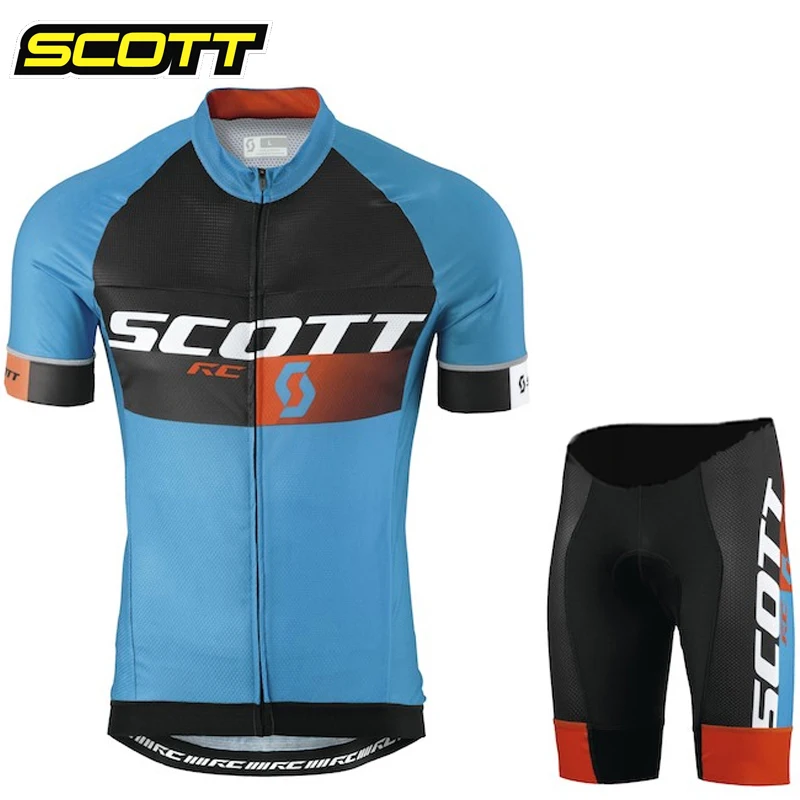 SCOTT 2023 Bike Cycling Set Man Cycling Jersey Short Sleeve Bicycle Cycling Clothing Mtb Bike Wear Triathlon Maillot Ciclismo