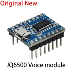 JQ6500 Voice Module MP3 Module MCU Serial Control Broadcast, One-to-One 5-Way Control, Music IC