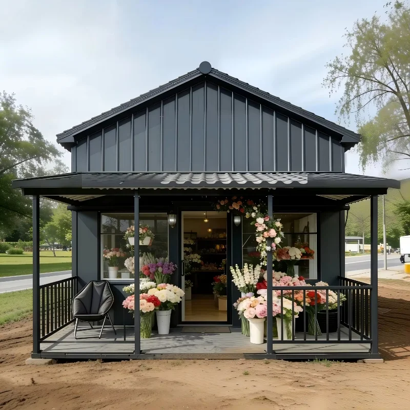 Prefabricated Steel Mobile Modular Container House Prefabricated Building 2 Stories Container House Temporary Building