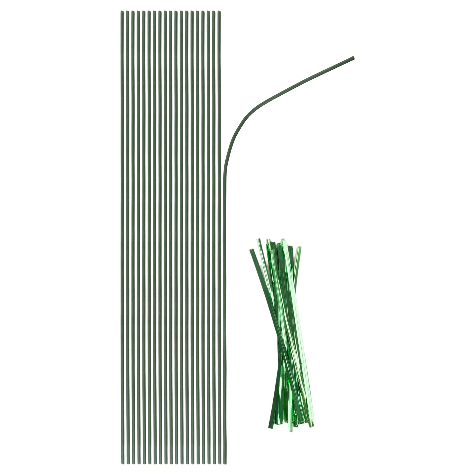 Flexible Single for stem Plant Support Pile Potted Fixed Plant Support Rod Strap Kit Vine Plants Climbing Support Frame Plant