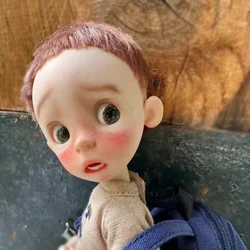 New 1/6 BJD Doll Head Big Head Resin Material For BJD Doll Body DIY Doll Accessories Cute Head OB Version No Makeup Toys