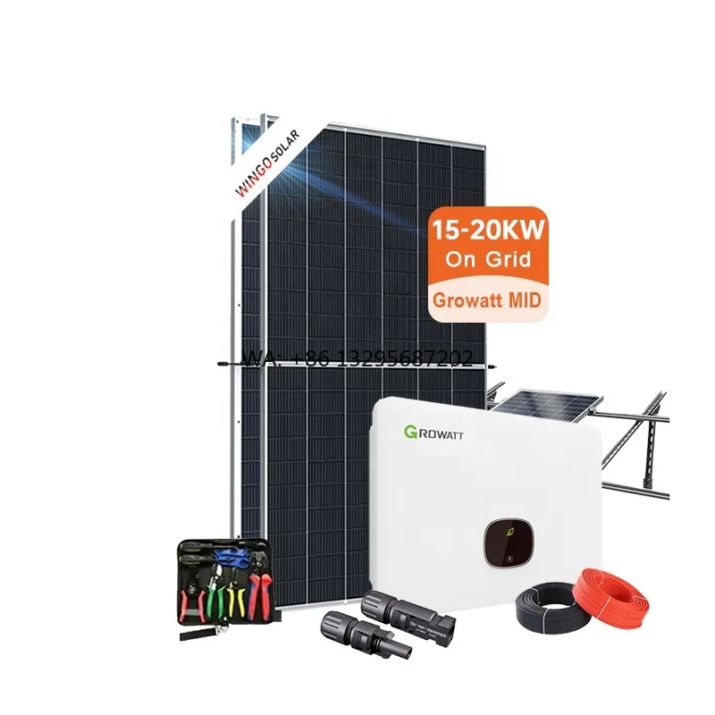 

Sunshine Home Use on Grid Solar System Growatt Split Phase Hybrid Inverter 15KW 20KW 25KW 30KW Solar Panel System